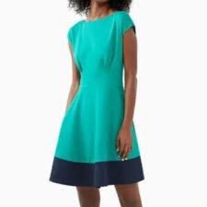 Kate Spade Turquoise and Navy Mini Dress